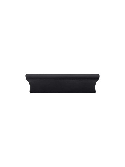 Glacier Cabinet Pull - 3 inch Center-to-Center in Flat Black.